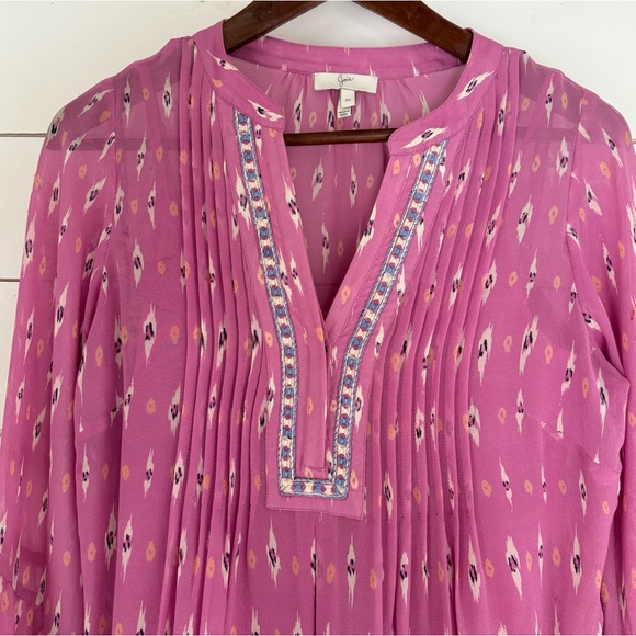 Joie Silk Suerte dress in pink. Size: X-Small - Picture 5 of 16